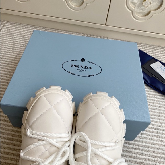 Prada White Winter & Rain Boots - Picture 8 of 9